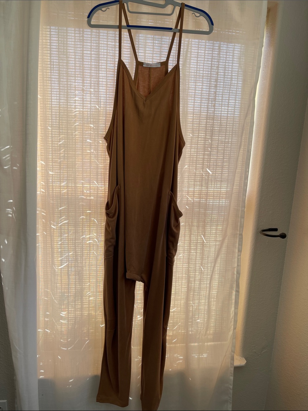 Ces Femme Brown Sleeveless Jumpsuit